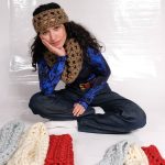 Ensemble headband et tour de cou Ligne 13 marron café